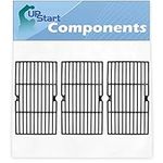 3-Pack BBQ Grill Cooking Grates Replacement Parts for Master Chef G45123 - Compatible Barbeque Cast Iron Grid 16 3/4"