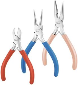 Mr. Pen- Jewelry Pliers, 3 Pack, Jewelry Making kit, Pliers for Jewelry Making, Mini Pliers, Wire Cutters for Jewelry Making, Chain Nose Pliers, Craft Pliers, Earring Pliers