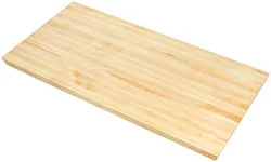 Big Bison Blocks Premium Kitchen Countertop, 48x30 Inch, Grade A Hard Maple, 1.5 Inch Thick Butcher Block