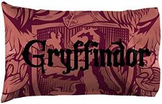 Jay Franco Harry Potter House of Gryffindor Reversible Pillowcase, Standard, Maroon