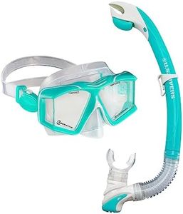 US.Divers Combo SIDEVIEW | Kit de Plongée | Masque et Tuba| Adulte | Protection UV | Verres Anti-buée | Tuba avec Purge| Snorkeling |Vision Panaramique à 180°| Homme et Femme |Silicone
