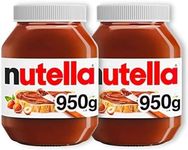 Nutella Chocolate Spread, Hazelnut, for Pancakes, Porridge, Muffins and Party Food, Unique Recipe, Smooth Texture and an Unmistakable Taste, 2 x 950g Jar