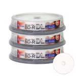 Smartbuy 50gb 6x Blu-ray Bd-r Dl Dual Layer Blank White Inkjet Printable Recordable Media Disc Spindle (30-Disc)