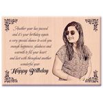 GFTBX Personalized Wooden Engraved Photo Frame - Best Birthday Gifts (7x5 Inches, Wood), Tabletop Rectangular