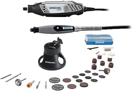 Dremel 3000 Rotary Tool 130W Multi Tool Kit (2 Attachments, 30 Accessories, Variable Speed 10,000 to 33,000 RPM for Cutting, Carving, Sanding, Drilling, Polishing, Routing, Sharpening, Grinding)