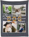 JOYXBUY Custom Blanket Customized Blankets with Photos Personalized Picture Blankets for Mother Father Kids Sister Friends Couples Birthday Dog, 60x80 Inch(Minky Fleece)