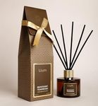 Llum Mahogany Teakwood Reed Diffuser Set | Premium Room Freshener for Living Room, Washroom, Bedroom, Office | Organic, Toxin Free Home Fragrance, Aromatherapy | Luxurious Scent | Elegant Gift | 100ml