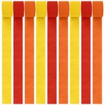 Crepe Paper Streamers 9 Rolls Yellow Red Orange Crepe Paper Streamers Thanksgiving Crepe Paper Roll Streamer Autumn Decorations Curtain Backdrop Hanging Tassels for Autumn Festival Decor