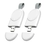 Wireless Charger for Apple Watch (2 Pack), USB Portable Magnetic Fast Charging Travel Car Chargers for iWatch Compatible with Series 10 9 8 7 6 5 4 3 2 1 Ultra 2 Ultra SE 2 SE