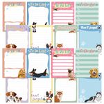 PerKoop 16 Pieces Dog Notepad Small Sticky to Do Notes Dog Funny Cute PET Note Pads Puppy Lover Gifts Dog to Do List Notebook Self Stick Note Pads for Dogs Farm Lover,3 x 4 Inch 480 Sheets