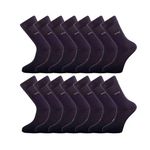 14 Pairs - Men's Socks (6-11) Multipack, Smart and Luxurious, Breathable, Super Soft Cotton, Eco Friendly (Black) - William and Edwards