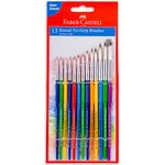 Faber-Castell Tri-Grip Brush - Round, Pack of 13 (Assorted)