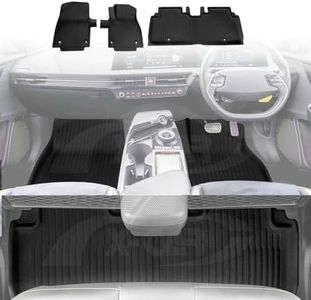 X-CAR 3D Floor Mats for Kia EV6 EV 6 2021-2025 Heavy Duty All Weather Car Mats Carpet Liner Set