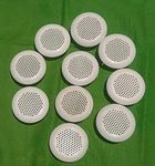 Juz4U Home Wall Air Hole Closer Round Mosquito Net Dust Controller White 1.5 INCH (10psc 1.5inch)|Circle air Cowl|Chimney Vent Pipe Cover | Air Vent Grille Cover ducting (Pack of 10)