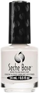 Seche Clear Base Coat Nail Polish - Ridge Filling Base Coat for Manicure & Pedicure, 0.5 fl oz