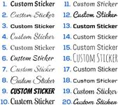 Custom Text Stickers Decals Graphic