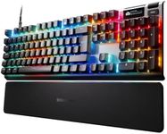 SteelSeries Apex Pro Gen 3 Gaming Keyboard - OmniPoint 3.0 HyperMagnetic Switches - Adjustable Actuation - Rapid Trigger - Game-Ready Presets - Rapid Tap/SOCD - OLED - RGB - USB-C - English QWERTY