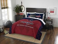 Northwest NHL Washington Capitals Unisex-Adult Comforter and Sham Set, Full/Queen, Draft