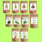 Manushya Life | 10 Variety of Seeds for Sprouting | Satvic Lifestyle | Combo of Alfalfa, clover, fenugreek, radish, Pak choi, broccoli, mustard, Sunflower, beetroot, peas | 450 Grams