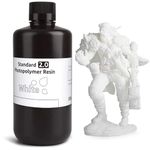 Elegoo Standard 3D Printer Resin (White 2.0) 405nm UV Curing – 1000g High Precision, Low Shrinkage, Fast Curing Photopolymer Resin for LCD/MSLA 3D Printers