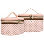 NFI essentials Set of 2 Cosmetic Box Makeup Box Jewellery Box Trousseau Vanity Jewellery Bridal Box for Wedding Beauty Case Organizer