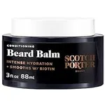 Scotch Porter Conditioning Beard Balm for Men | Hydrates, Smooths, Adds Shine & Tames Flyaway Hair | Free of Parabens, Sulfates & Silicones | Vegan | 3oz Jar