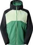 THE NORTH FACE Men's Stratos Jacket, Dpgrssgrn/Lmcrm/Asphltgry, S