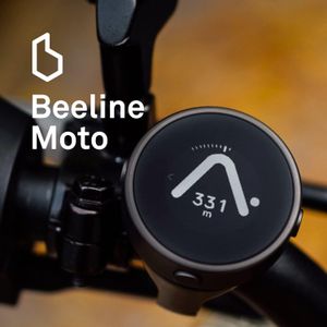 Beeline Moto GPS Computer – Weatherproof Sat Nav for Motorcycle, USB Charging, Black