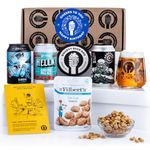 Premium Happy Birthday Craft Beer Gift Pack - 3x330ml Craft Beer Cans Including IPA and other Pale Ales, Bespoke Branded Glass, Delicious Mr.Filberts Snack and Tasting Notes - Birthday Beer For Men