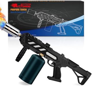 ARTFLAMM Powerful Propane Torch Gun, Kitchen Grill Torch with Detachable Design, Adjustable Flamethrower Torch Burner for Searing Steak, BBQ, Welding, Camping Charcoal Lighter(Tank Not Included)