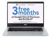 Acer Chromebook 314 CB314-1H - (Intel Celeron N4020, 4GB, 64GB eMMC, 14 Inch Full HD Display, Google Chrome OS, Silver)