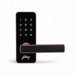 Godrej Smart Lock I Catus Touch I Digital Lock for Main and Internal Wooden Door I 2 in 1 Access I Pin Access I Mechanical Key I Rose Gold Finish I 3 Years Warranty | Free Installation