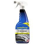 Goodyear Tyre Shine 750ml - spray on For a Protective Barrier Against Road Grime | Shines & Helps Protect Against Water & Dust | Leaves A Non-greasy & Long Lasting Wet-look Gloss | Easy Application