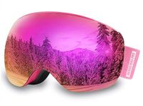 AKASO OTG Ski Goggles, Snowboard Goggles, Mag-Pro Magnetic Interchangeable Lenses, Snow Goggles for Men & Women