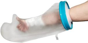 Tideshake - 100% Waterproof Cast Covers for Shower Arm, Reusable Adult Half Arm Cast Protector, Cast Bag, Cast Sleeve - Watertight Protection for Wound Hands, Fingers, Wrists, Arms (Adult)