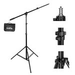 SMALLRIG Aluminum Light Stand 110"/9.2ft/280cm, Adjustable Photography Air-Cushioned Tripod Stand with 1/4" Screw for Softbox, Studio Light, Flash, Umbrella, Ring Light, Max Load 5kg, RA-S280A - 3737