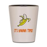 CafePress Weird Banana Time Unique and Funny Shot Glass