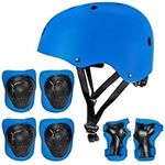 NIFTII Helmet, Knee, Elbow & Wrist Pad Set for Children | Adjustable Kids Skateboard Accessories | Kids Bike Helmet and Pad Set for Boys & Girls | Complete Safety Set for Kids Scooter Cycling