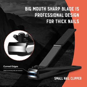 BEZOX Nail Clipper Set, Wide Jaw, Stainless Steel, 2-Piece