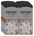 RAYOVAC® Extra Size 312 Hearing Aid Batteries (60 Batteries)