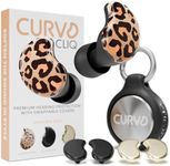 CURVD Cliq Earplugs with Swappable Covers, Stylish Noise Reduction for Concerts, Noise Sensitivity & More. Customizable Colors & Patterns, Reusable Ear Plugs with Aluminum Travel Case & 5 Tip Sizes