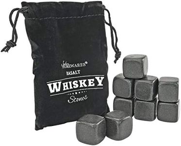 Basalt Whiskey Stones Chilling Rocks Beverage Cooler Set of 9 W/Storage Bag