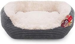 Rosewood 4300-40 Winks Jumbo Cord Plush Dog Bed, Grey