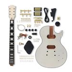 Vetimobato Electric Guitar Kit DIY Rosewood Fretboard Guitar Neck and Guitar Body with All Components Included Electric Guitar Kits Build Your Own (TZ-65)