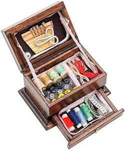 Odoria 1/12 Scale Dolls House Miniature Sewing Box Dollhouse Accessories