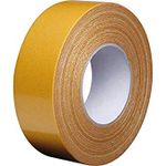 Bapna Double Sided Adhesive Cloth Tape With Yellow Glassine Paper 50 mm Width [2" inchi] x 20 Meter Length