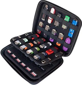 Large Capacity USB Thumb Flash Pen Drive Storage Organizer Holder/SD Card Memory Card Holder Case/External Hard Drive Case