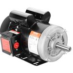 VEVOR 2HP Electric Motor 1725 RPM, AC 115V/230V, 143/5T Frame, Air Compressor Motor Single Phase, 7/8" Keyed Shaft, CW/CCW Rotation for Agricultural Machinery and General Equipment