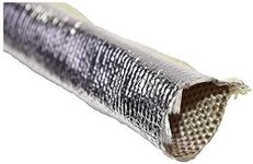 A-Team Heat Sheath Aluminized - Cable Sleeve - Ultimate Heat Protection - 500 Degrees F Direct - 2000 Degrees F Radiant - 1" x 36" Size - Protect Against Chemicals And Oil Spills - Aluminized Material