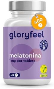 Melatonina 400 Tabletas (+ 1 Año) - Complemento de Melatonina en altas dosis para dormir bien - Para 400 noches - 100% pura y natural - Vegano, Probado en laboratorio y sin aditivos